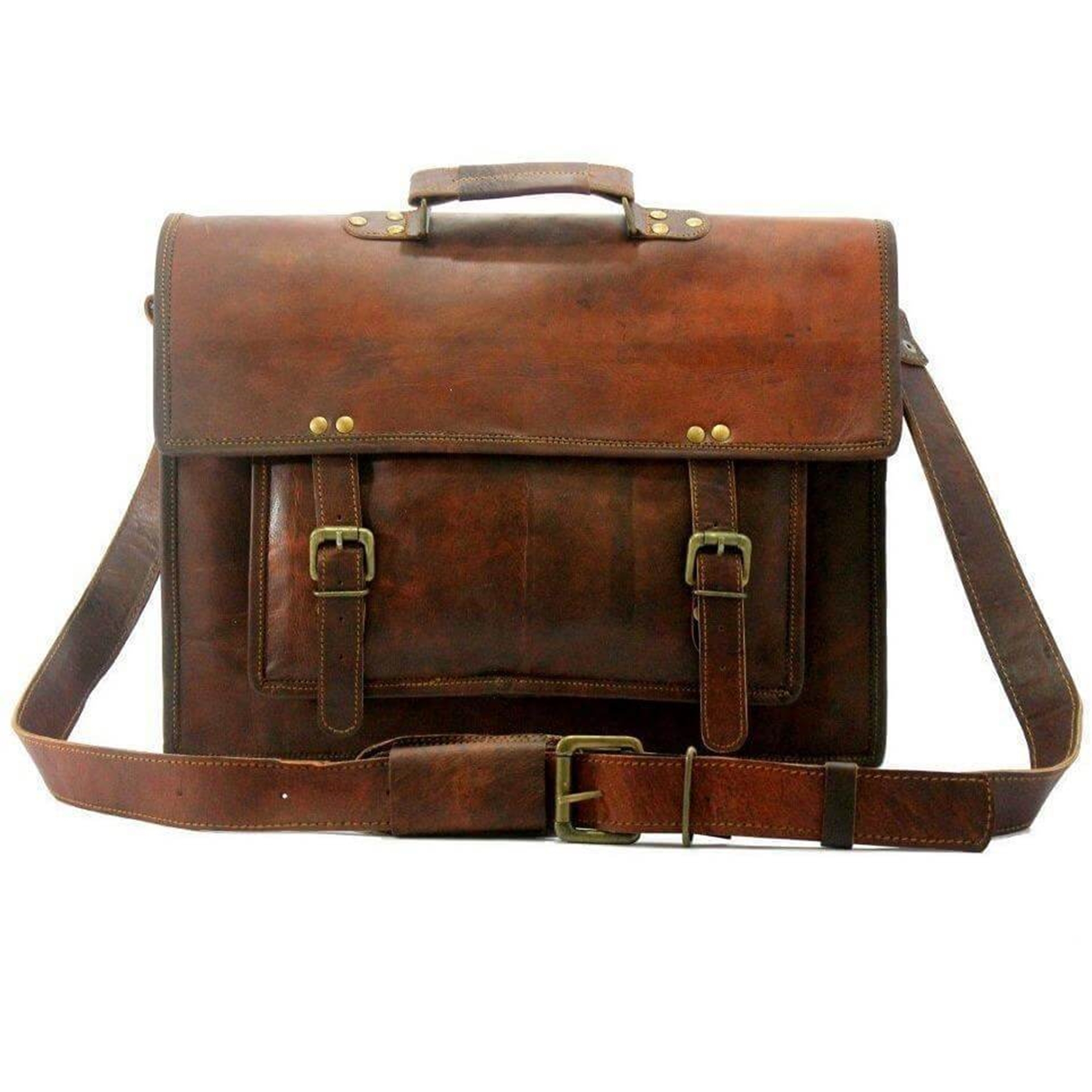 Brown Leather Laptop Bag
