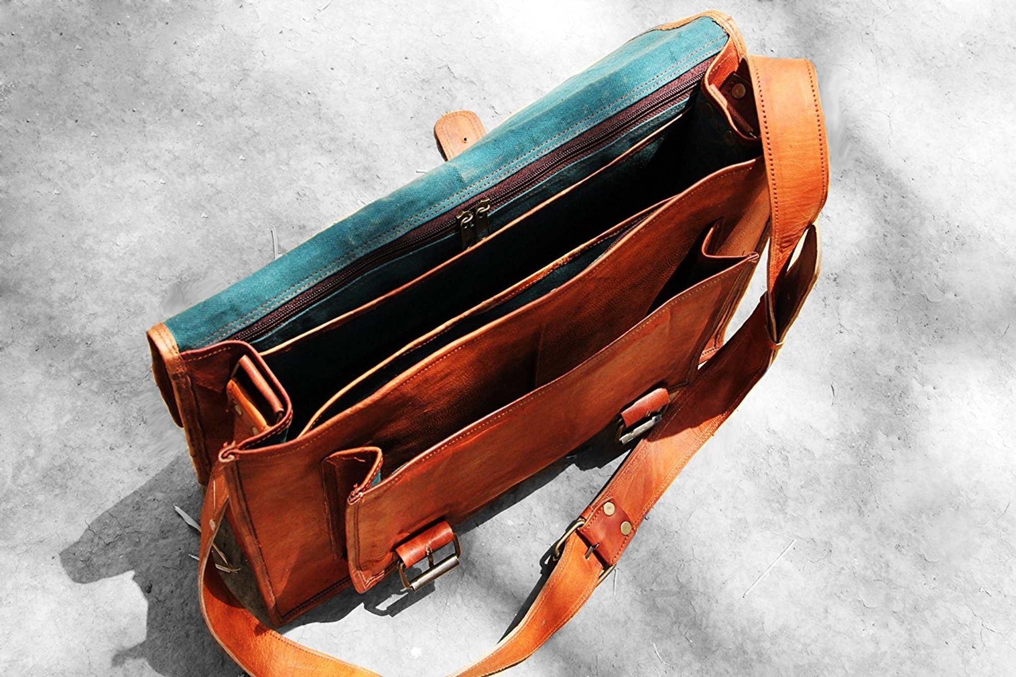 Brown Leather Laptop Bag