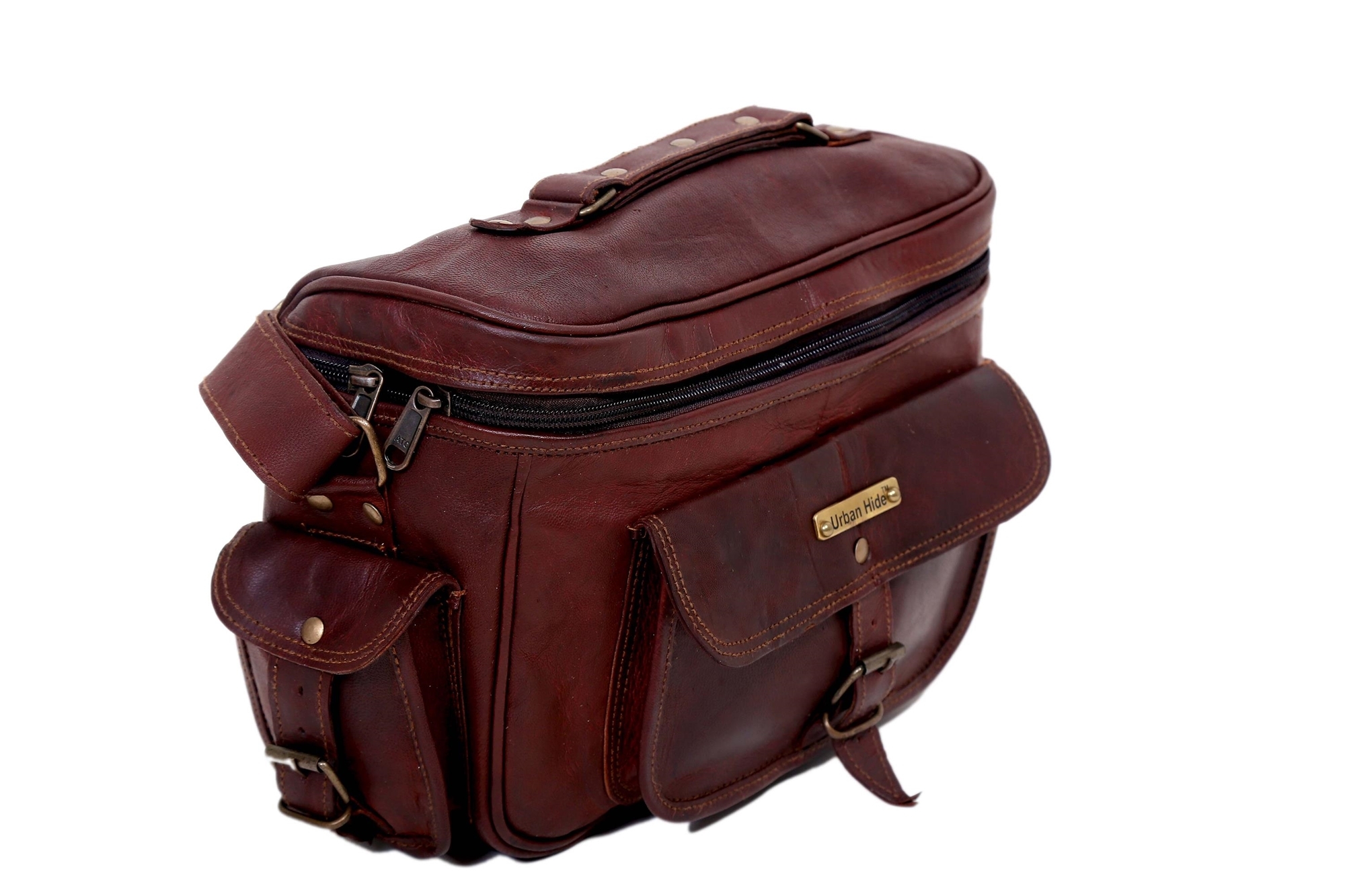 Brown Leather Camera Bag