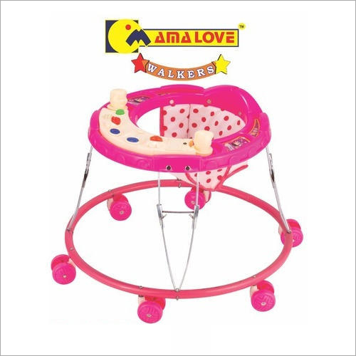 फैंसी 6 पहिया गोल आकार का बेबी बॉय वॉकर