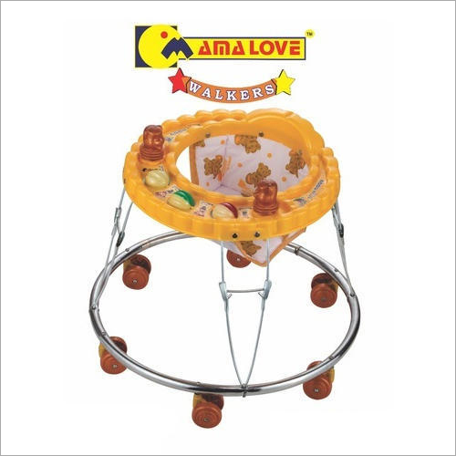 6 पहिए वाला गोल आकार का बेबी वॉकर