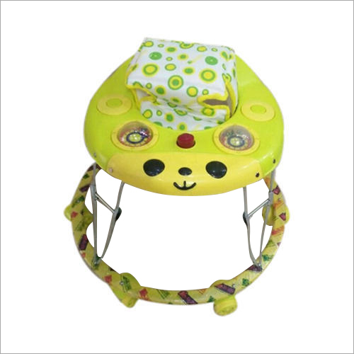 6 व्हीलर हरे रंग का बेबी वॉकर