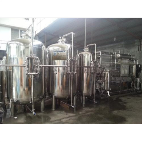 Industrial Mineral Water Plant - Stainless Steel, 5m x 3m x 2m Dimensions | 1000 LPH Capacity, 10 KW Power Consumption, 5 Stages Filtration, PLC Based Control System, 1 Year Warranty