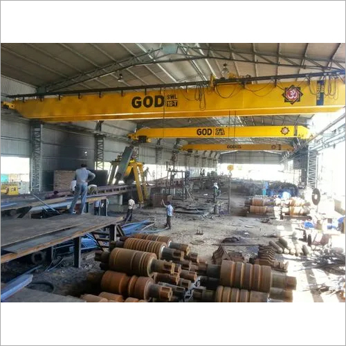 EOT Crane - 600 Ton Load Capacity, 30 Meter Span, Alloy Steel, Yellow - Electric Hoist, Pendant Control, High Performance Efficiency
