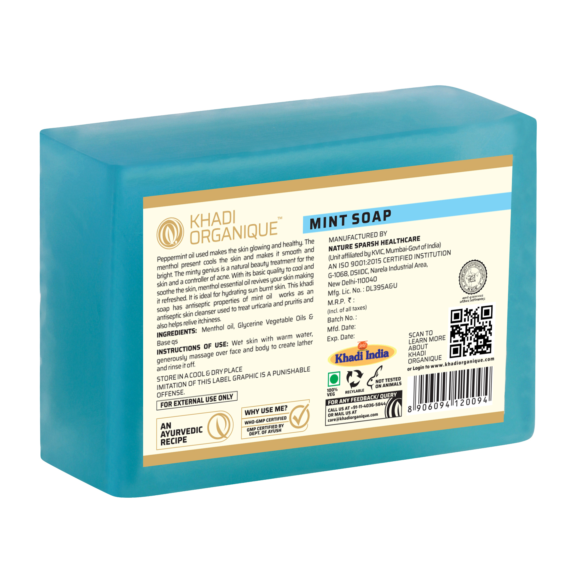 Blue Pure Mint Soap