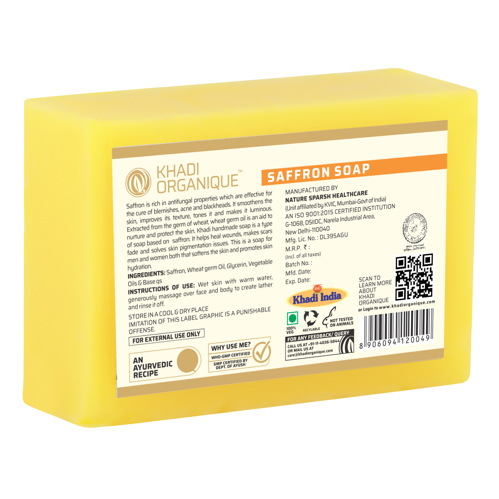 Yellow Saffron Soap