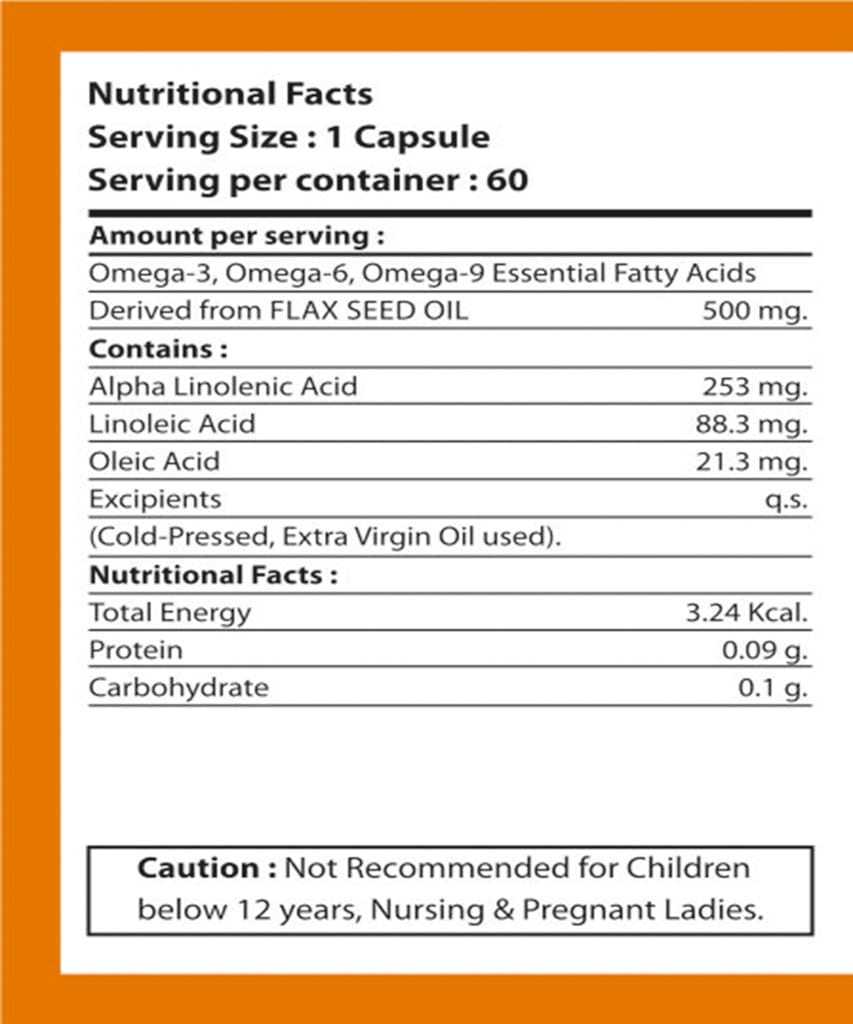 Omega Capsules Ingredients: Fish Oil