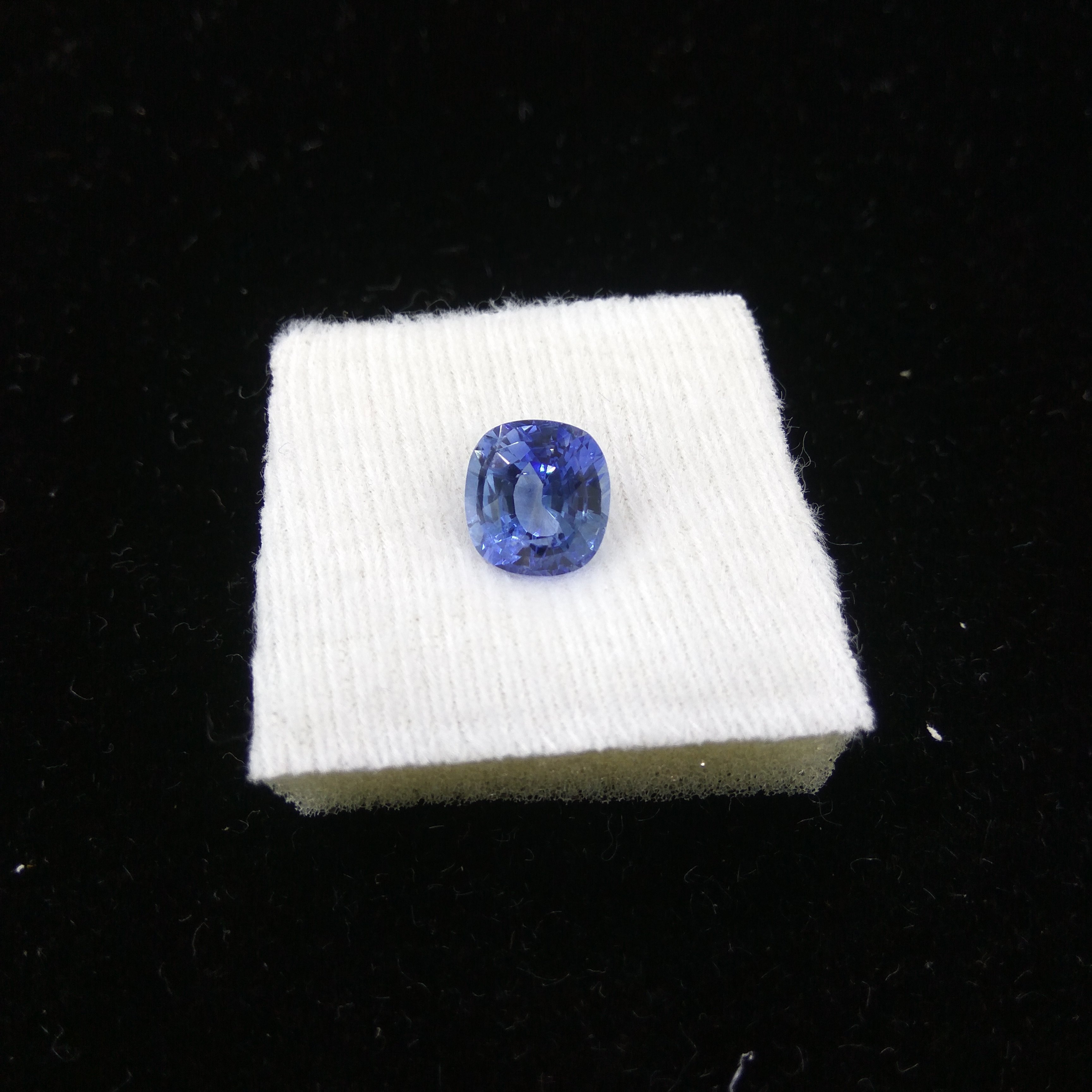 Blue Sapphire - Natural Cushion Cut, 4.40 Carats, Untreated Blue Color | Ceylon Blue Sapphire With Unheated Properties, All Grades Available