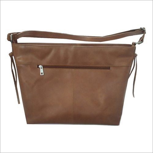 भूरा चमड़े का हाथ का बैग