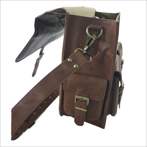 Plain Brown Leather Briefcase