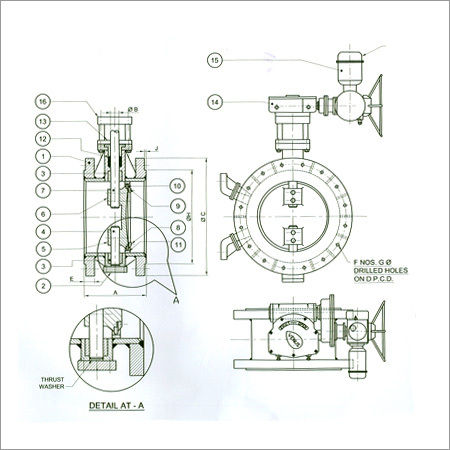 Double Flanged Butterfly Valve