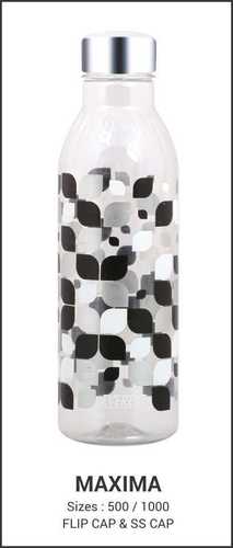 स्टील कैप प्रिंटेड वाटर बॉटल