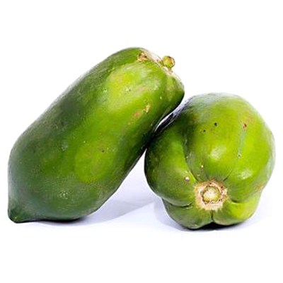 Raw Papaya - 1-2kg, 15-30cm Oblong Shape, Green Color | Delicious, Fresh, Ripe, Nutritious, High in Vitamins & Fiber, Sweet/Tart Taste