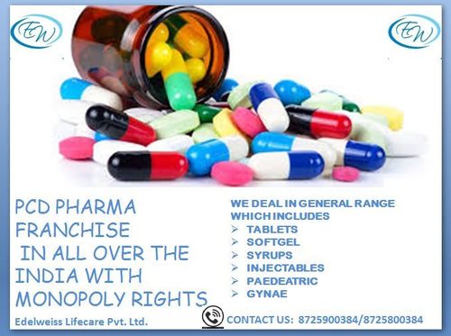 PCD Pharma - 200+ Product Range in Tablets, Syrups | Established Company with Monopoly Rights, GMP Certified, Marketing Support, High Profits