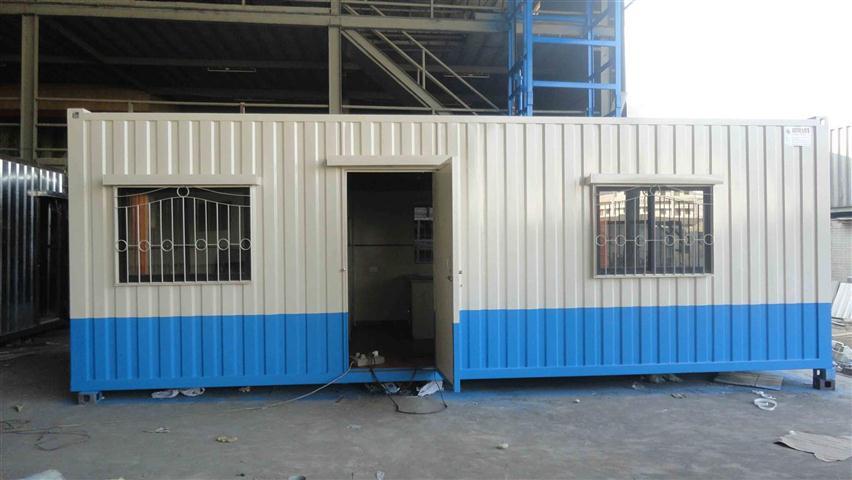 Portable Office Cabin - Ms Sheet Exterior, I Beam Flooring, 2.5mm Square Pipe Roof | Insulated With Glass Wool, Concealed Wiring, Aluminium Composite Panel Finish
