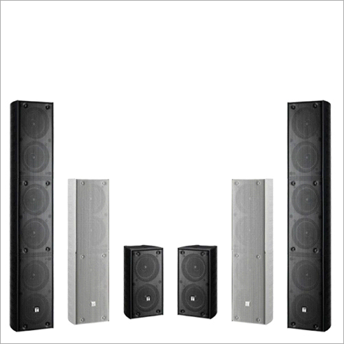 Portable PA Speaker - Plastic Material, Customized Dimensions, Black & White Color | 415 Watt Power, 1 Year Warranty, High Quality Sound