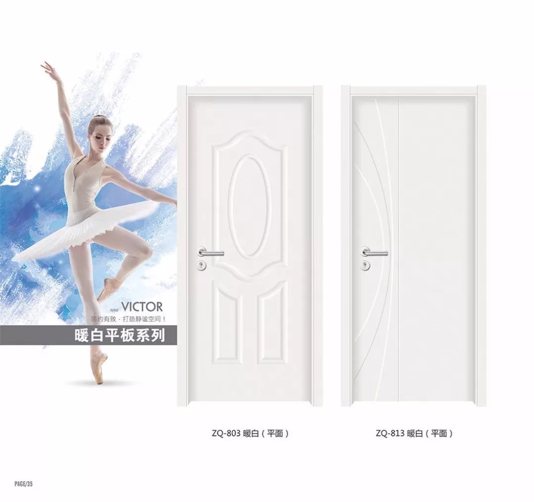 Interior Economic White Moulded Door Application: Kitchen