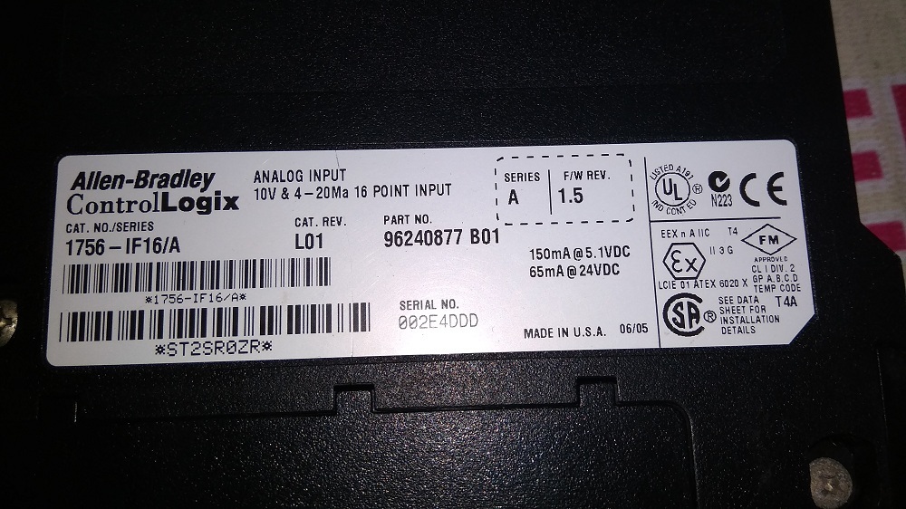 Allen Bradley Plc 1756-if16/a