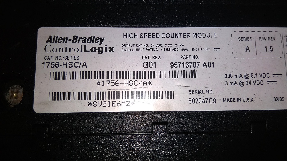 Allen Bradley Plc 1756-hsc/a