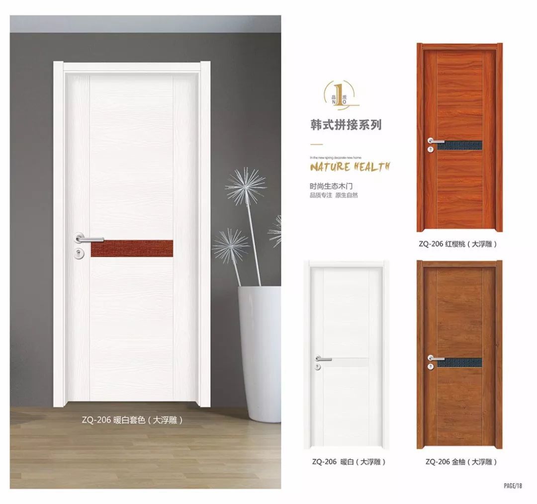 Moulded Door - Mdf Board, 2050x840x37mm | Eco-friendly, Waterproof, Fire Retardant, Sound Isolating, Stylish Design, Solid Wood Frame
