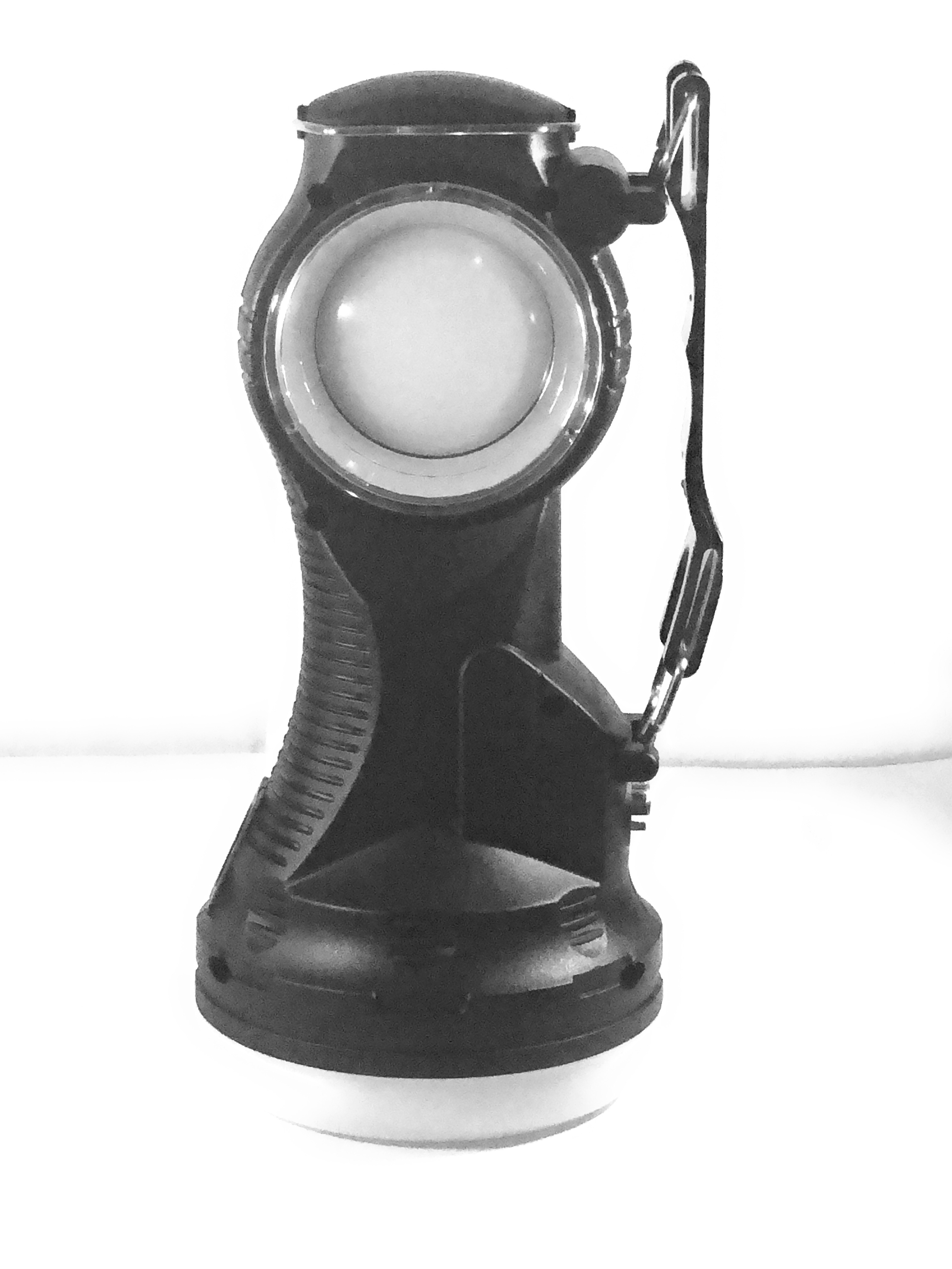 Black Portable Hanging Flip One Lamp