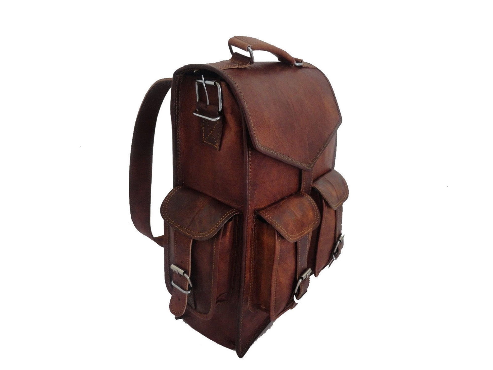 Brown Leather Shoulder Bag