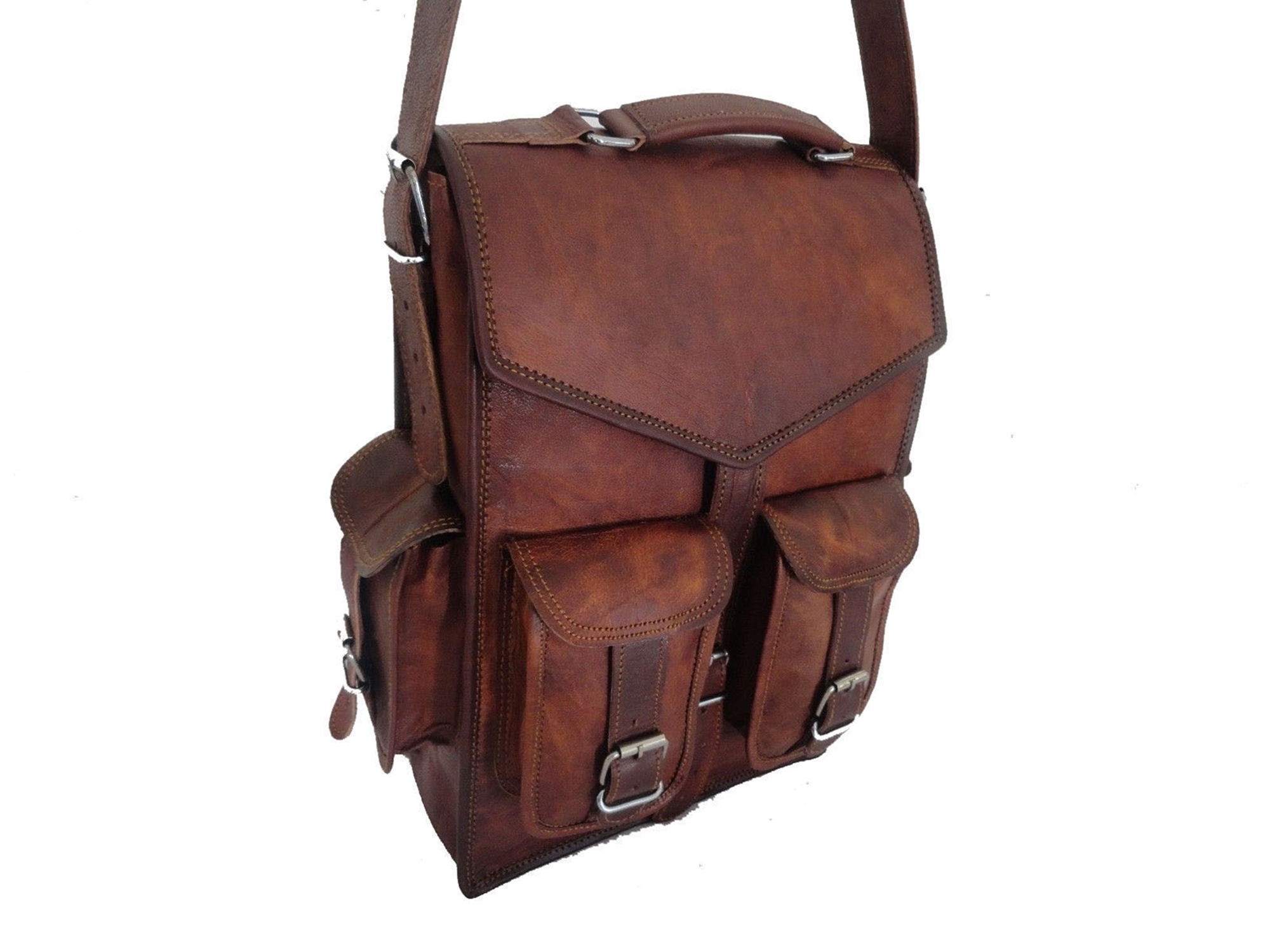 Brown Leather Shoulder Bag