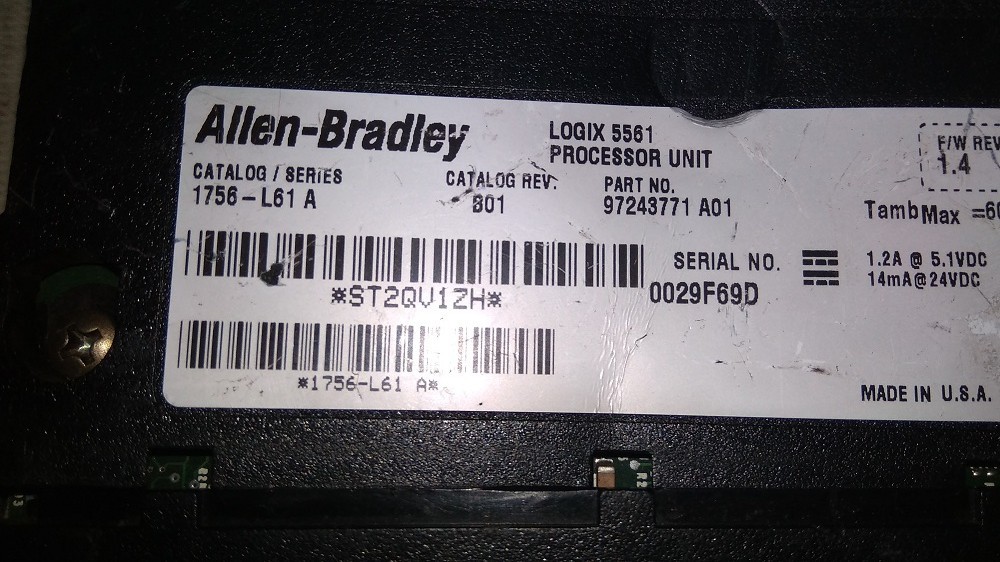 Allen Bradley Plc 1756-l61 A