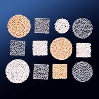 Silicon Carbide Ceramic Foam Filter - Diameter 30-600mm, Height 30-600mm, Grey Color, 80-90% Efficiency, 10-50ppi Pore Size, Round/square Shape, Industrial Depth Filter Cartridge, Three-year Warranty