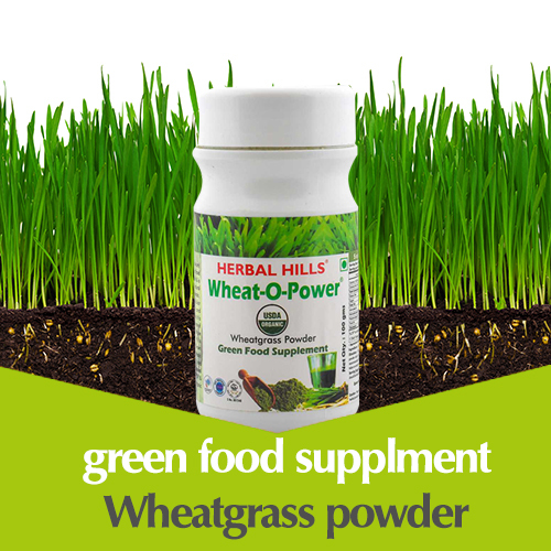 ऑर्गेनिक व्हीटग्रास पाउडर - ग्रीन फूड सप्लीमेंट