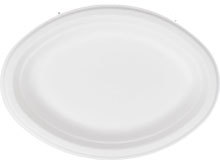Bagasse Round Plates - Natural Fiber Material, Eco-friendly Design