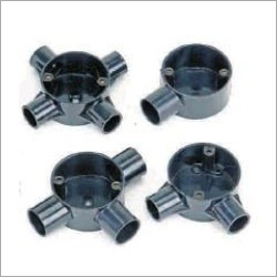 PVC Junction Box - High-Grade PVC, Versatile Multi-Port Design, Matte Black Finish | Impact Resistant, Moisture Proof, Easy Installation