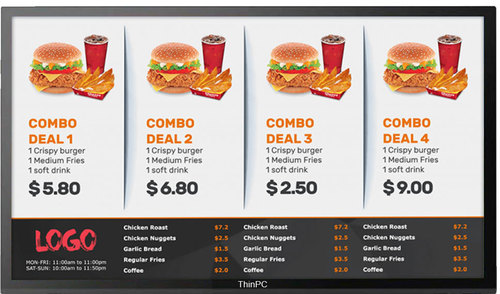 40 "साइनेज स्क्रीन