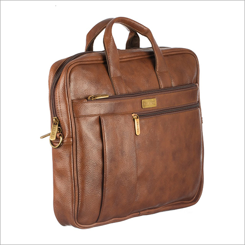Brown Mens Leather Laptop Bag