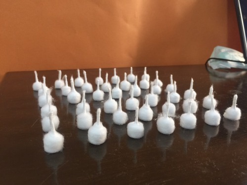 Manual Round Cotton Wick Making Machine - Color: Green And White