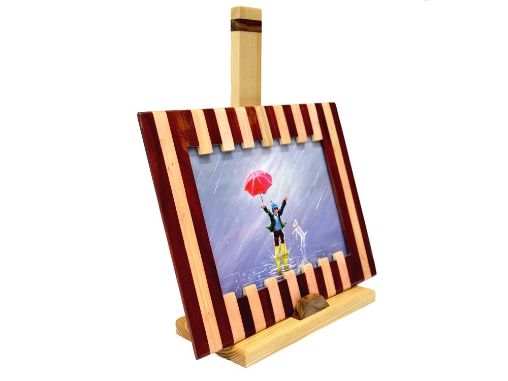 Multicolor Table Top Wooden Photo Frame