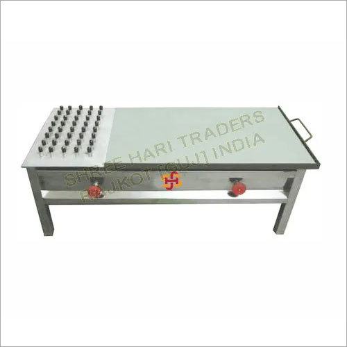 Puffer Burner Plate - Stainless Steel, 20x39x13 Inch | Manual Control, Eco-Friendly, Low Noise, High Efficiency, Table Top Design