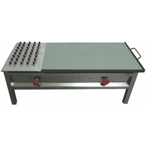 Puffer Burner Plate - Stainless Steel 20x39x13 Inch | Manual Control Eco-friendly Low Noise High Efficiency Table Top Design