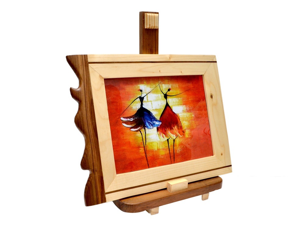 Natural Brown And Navajowhite Table Top Wooden Photo Frame