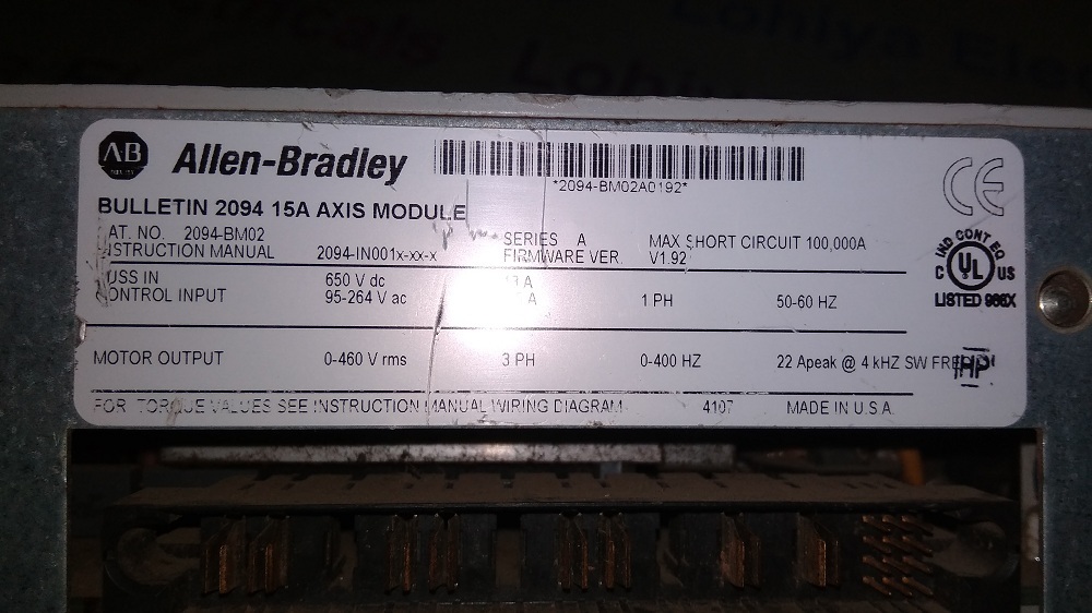 Allen Bradley Servo Drive 2094-bm02