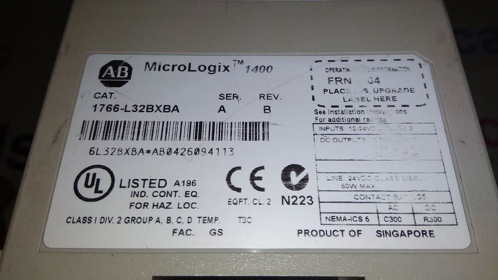 Allen Bradley Plc 1766-l32bxbxa A B