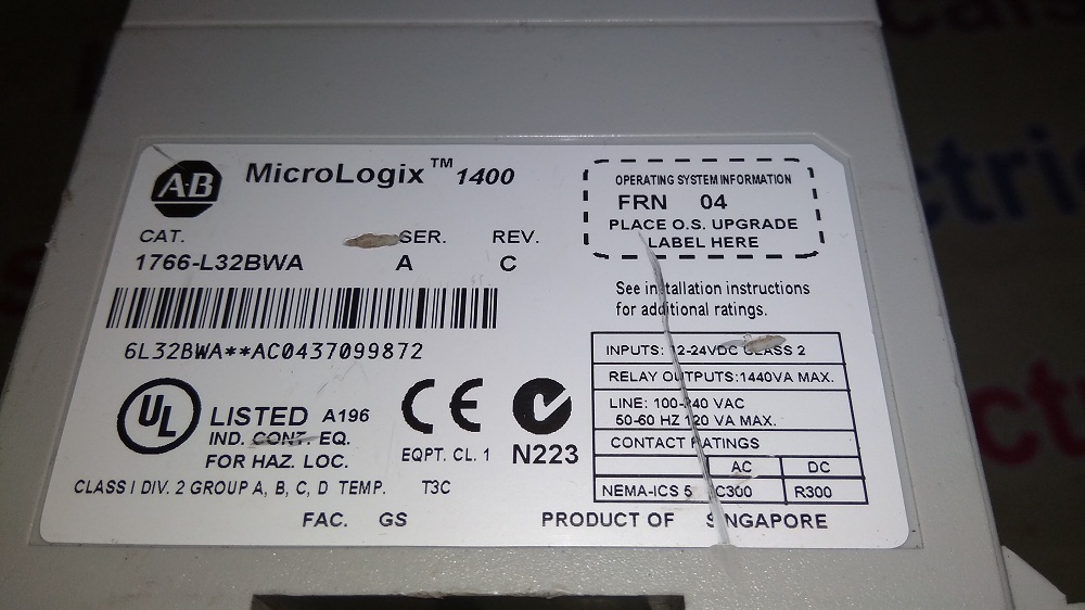 Allen Bradley Plc 1766-l32bwa A C