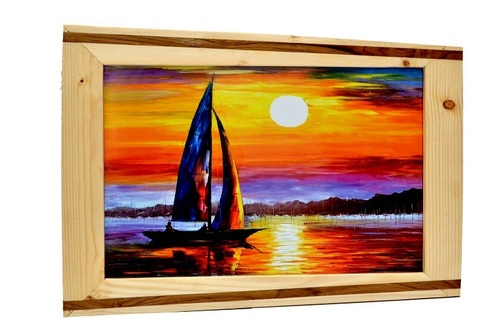 Wall Hanging Photo Frame - Wood, 11x15 Inches, Brown Color | Handcrafted, Vastu Shastra Inspired, Perfect for Family Memories
