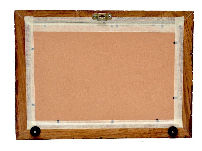 Wall Hanging Photo Frame - Handcrafted Wooden Frame 11x15 Inches, Natural Brown Color | Heirloom Quality, Elegant Design For Home Decor
