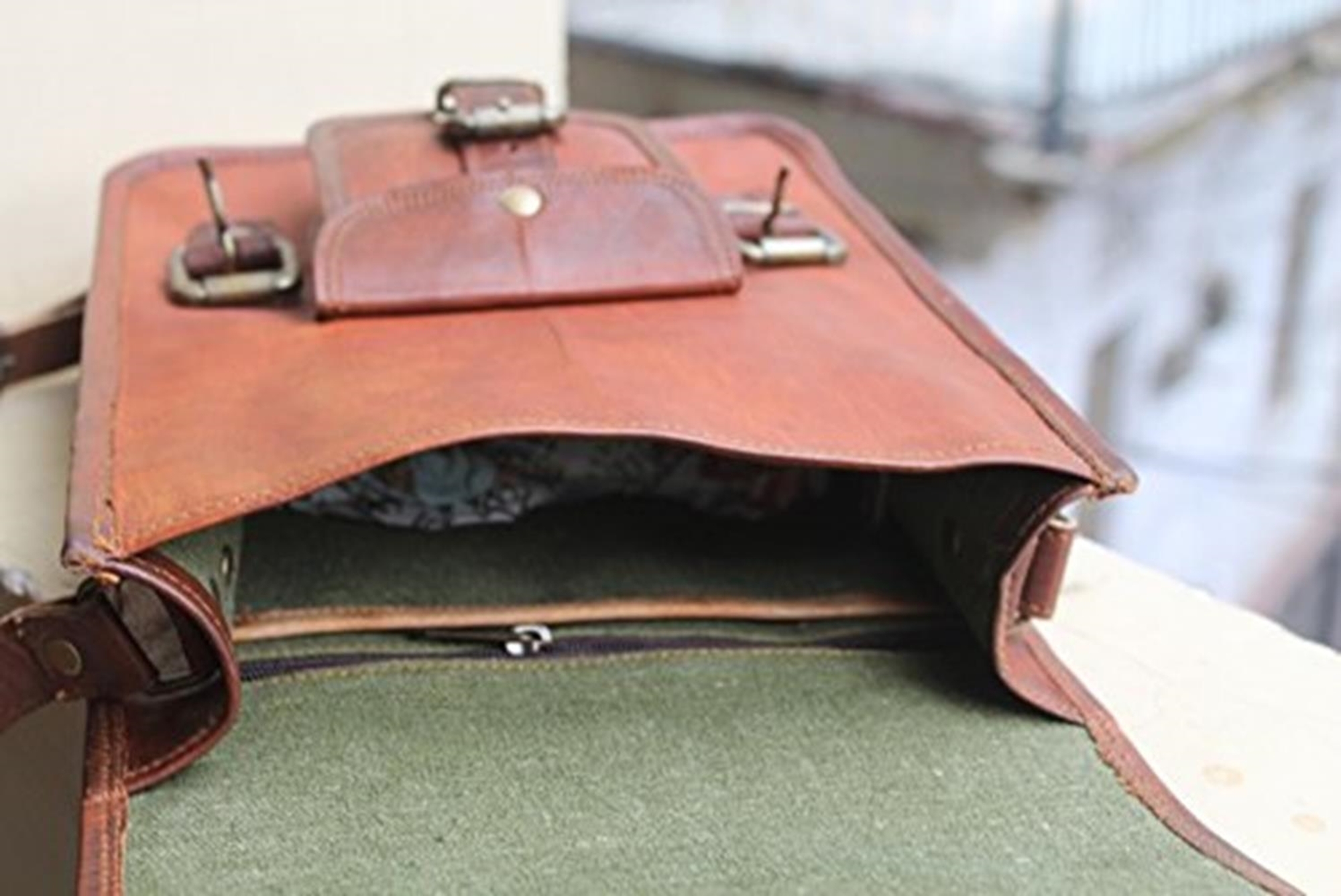 Brown Messenger Bag