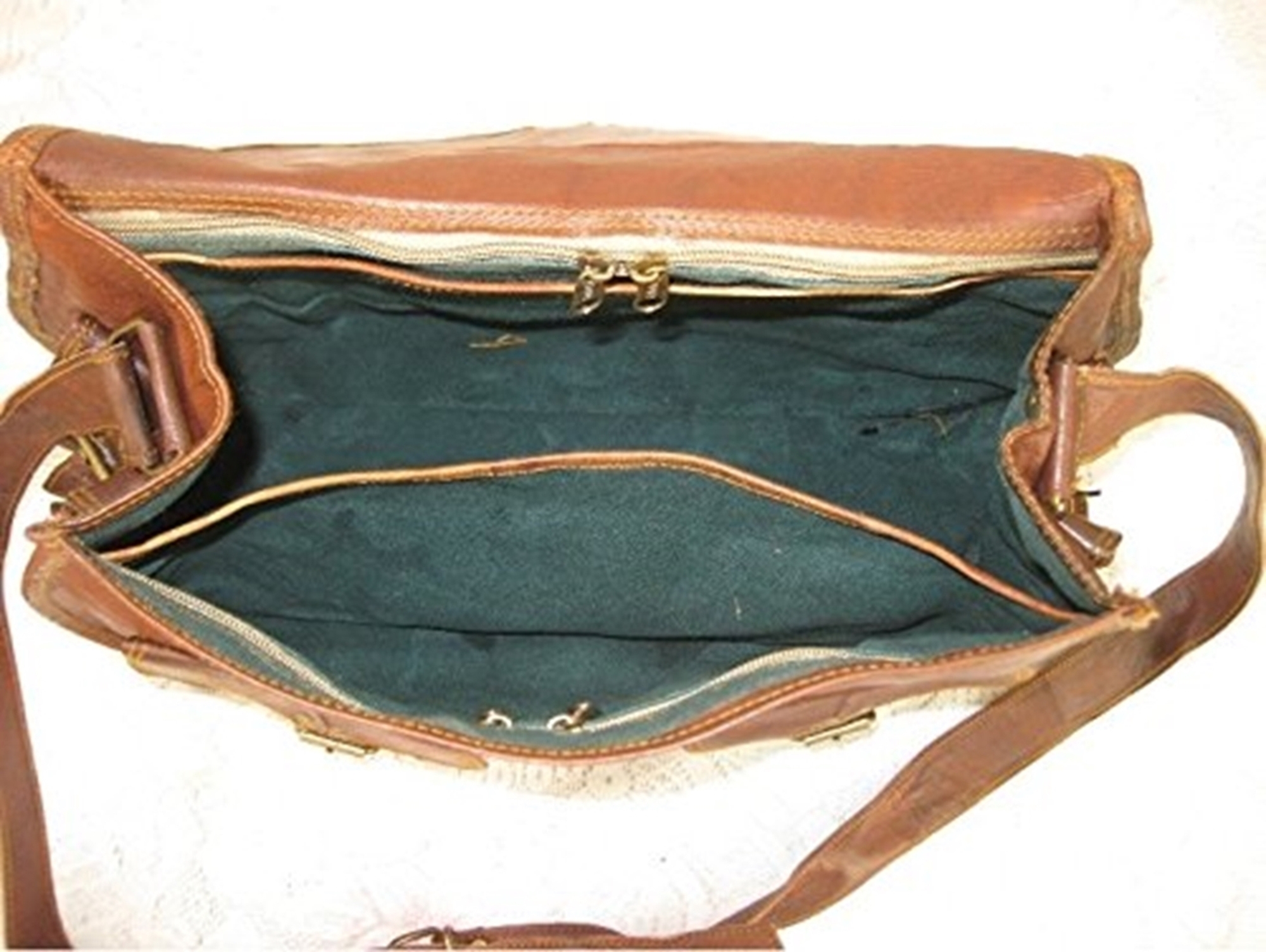 Goat Leather Satchel Bag - 13 X 10 X 4 Inches, Handmade Vintage Style With Zipper Closure And Canvas Lining, Brown Color, Durable And Water-resistant Design