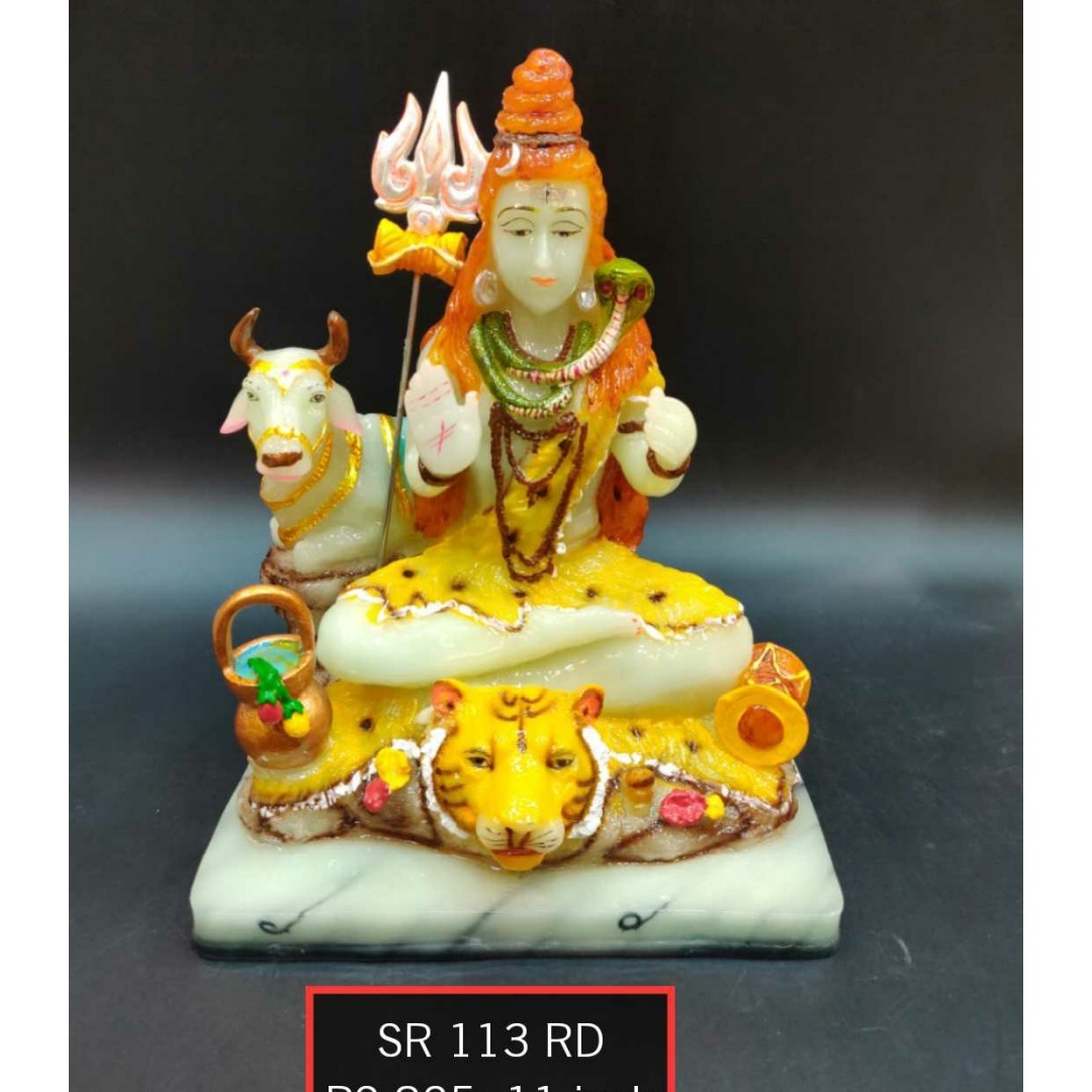 Shiva Statue - Ethereal Resin, 12 Inches Tall, Antique Bronze Finish | Handcrafted Artisan Design, Spiritual Home Decor