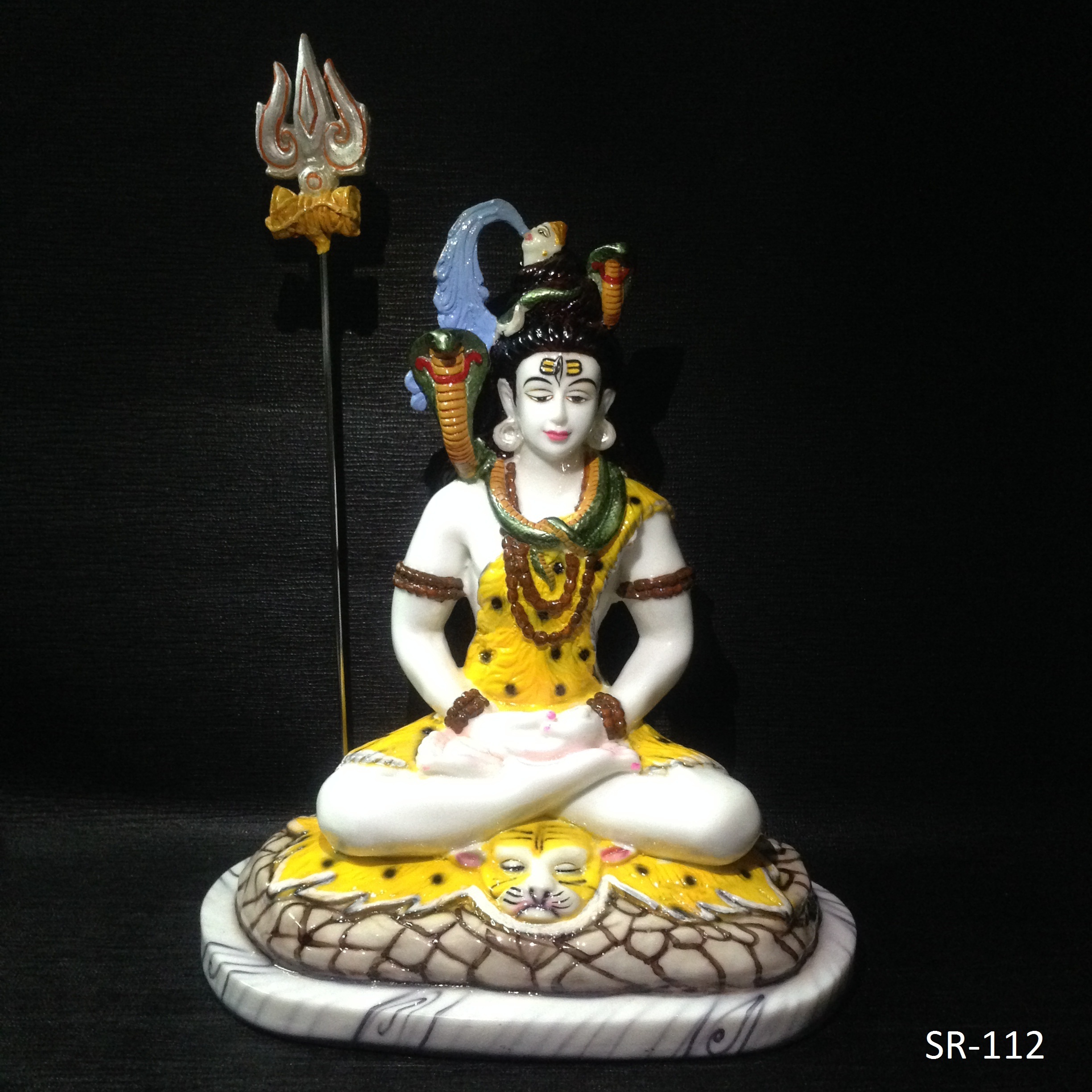 Shiva Statue - Ethereal Resin, 12 Inches Tall, Antique Bronze Finish | Handcrafted Artisan Design, Spiritual Home Decor