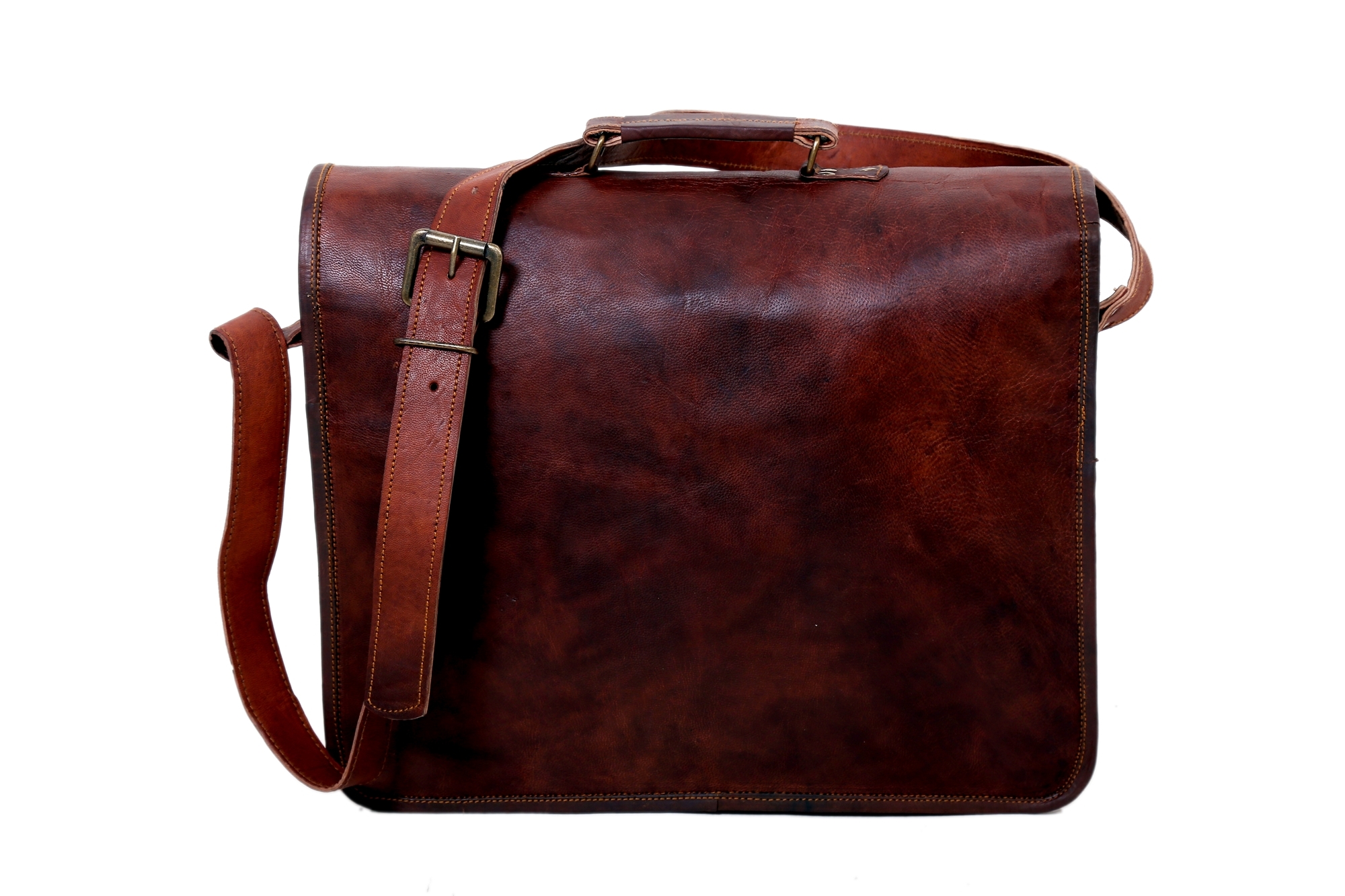 Brown Leather Laptop Bag