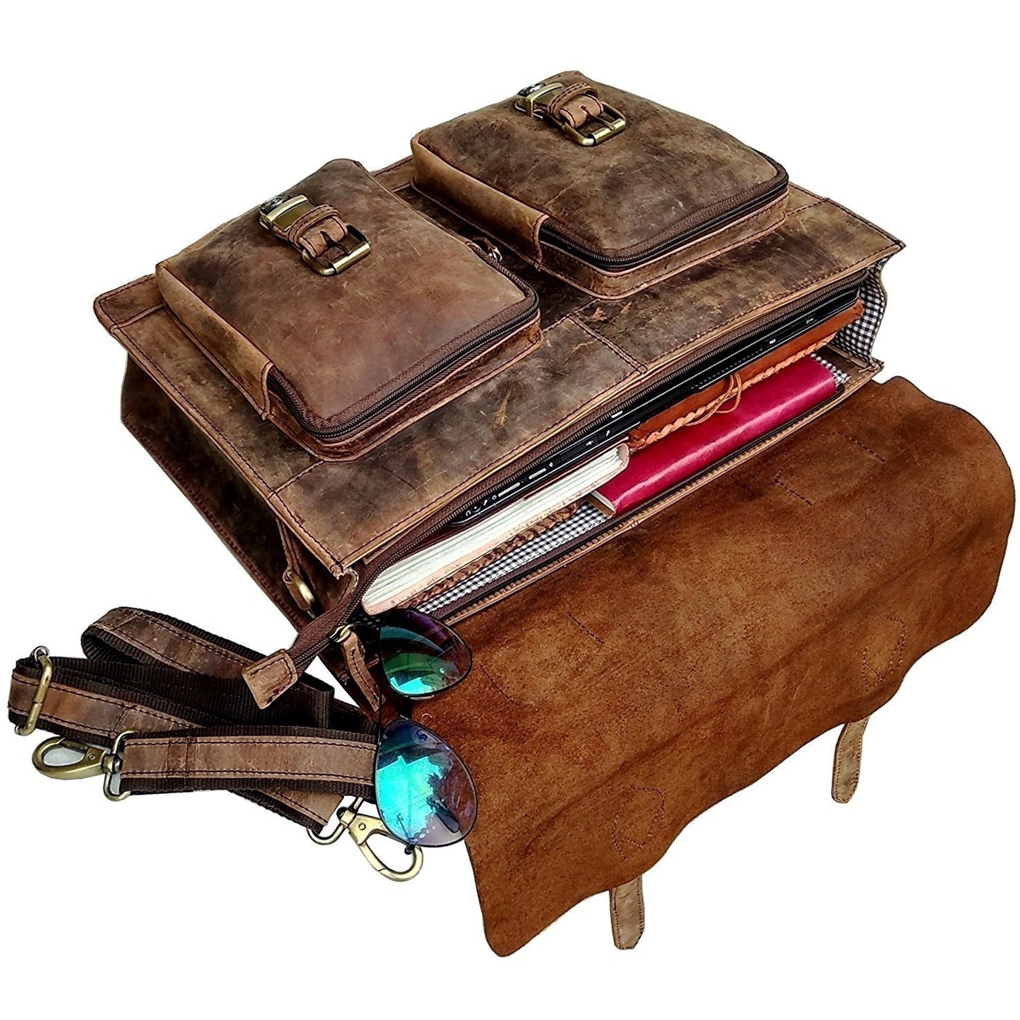 Brown Leather Laptop Bag